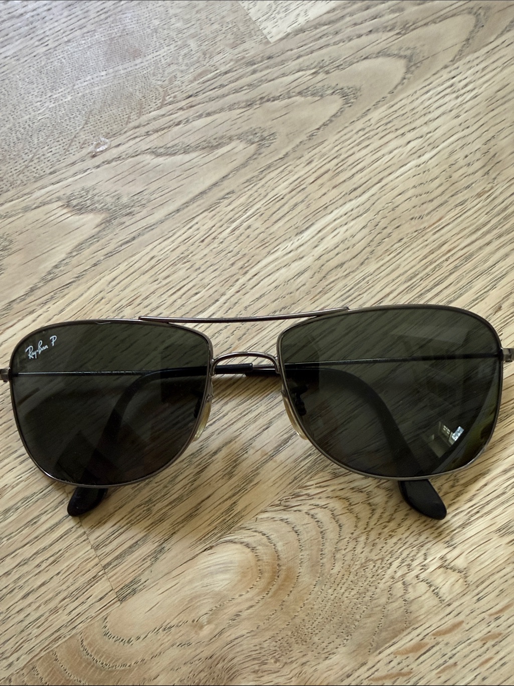 Ray-Ban Kids Polarized Aviator Sunglasses In Black And Green